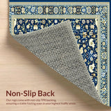 Ultra Soft Area Rug, Non Slip, Stain Resistant, Washable Area Rugs for Living Room, Bedroom, Exquisite Blue/Beige Area(Blue)