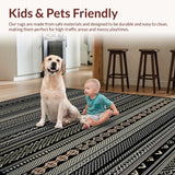 Cozy Minimalist Patterned Mat(Black)