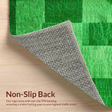 Ultra Soft Area Rug, Non Slip, Stain Resistant, Washable Area Rugs for Living Room, Bedroom, Cozy Green Shag Rug for Teen Bedroom(Green)