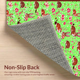 Fresh Spring Garden Entrance Mat(Green)