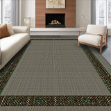 Ultra Soft Area Rug, Non Slip, Stain Resistant, Washable Area Rugs for Living Room, Bedroom, Rustic Earth Tone Striped Texture(Brown)