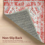 Artistic Distressed Patterned Weave(Red)