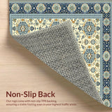 Beige Blue Laundry Room Area(Ivory)