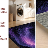 Ultra Soft Area Rug, Non Slip, Stain Resistant, Washable Area Rugs for Living Room, Bedroom, Playful Astronaut Adventure Theme(Purple)