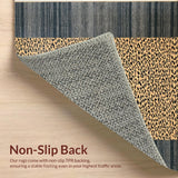 Ultra Soft Area Rug, Non Slip, Stain Resistant, Washable Area Rugs for Living Room, Bedroom, Trendy Subtle Animal Textures(Beige)