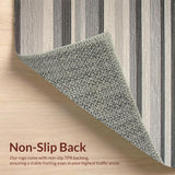Ultra Soft Area Rug, Non Slip, Stain Resistant, Washable Area Rugs for Living Room, Bedroom, Chic Randomized Neutral Palette(Gray)