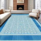 Elegant Blue Curved Ornamentation(Blue)