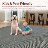 Ultra Soft Area Rug, Non Slip, Stain Resistant, Washable Area Rugs for Living Room, Bedroom, Stylish Modern Cheetah Inspired Decor(Gray)