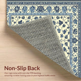 Beige Damask Willow Collection Area with Elegant Design(Beige)