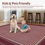 Contemporary Tiled Geometric Shape(Red)