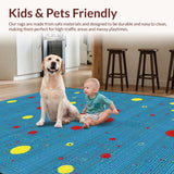 Cheerful Multi Hued Circular Design(Blue)