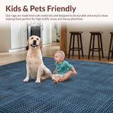 Luxe Abstract Symmetrical Weave(Blue)