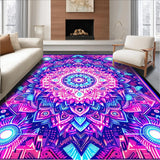 Striking UV Reactive Circular Art(Purple)