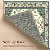 Rustic Green Trellis Design(Ivory)