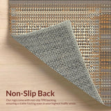 Ultra Soft Area Rug, Non Slip, Stain Resistant, Washable Area Rugs for Living Room, Bedroom, Geometric Shag with Safari Animal Prints(Beige)