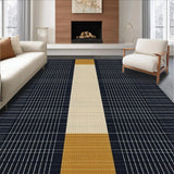 Ultra Soft Area Rug, Non Slip, Stain Resistant, Washable Area Rugs for Living Room, Bedroom, Contemporary Linear Diamond Layout(Gray)