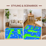 Vibrant Urban Adventure Design(Blue)