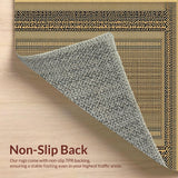 Ultra Soft Area Rug, Non Slip, Stain Resistant, Washable Area Rugs for Living Room, Bedroom, Sophisticated Exotic Print Style(Beige)