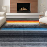 Ultra Soft Area Rug, Non Slip, Stain Resistant, Washable Area Rugs for Living Room, Bedroom, Rustic Textured Minimalist Design(Gray)