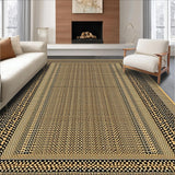 Ultra Soft Area Rug, Non Slip, Stain Resistant, Washable Area Rugs for Living Room, Bedroom, Sophisticated Exotic Print Style(Beige)