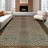 Ultra Soft Area Rug, Non Slip, Stain Resistant, Washable Area Rugs for Living Room, Bedroom, Chic Earthy Animal Print Aesthetic(Beige)