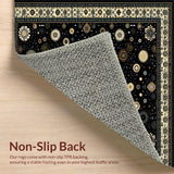 Cozy Textured Fringe Runner(Black)