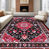 Elegant Distressed Circle Motif(Red)