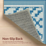 Bold Diamond Design in Cool Tones(Blue)