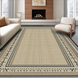 Chic Low Pile Geometric Elegance(Beige)