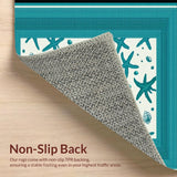 Lively Turquoise Seascape Influence(White)