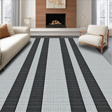 Contemporary Striped Monochrome Style(Black)