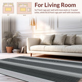 Elegant Contemporary Striped Design(Black)