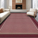 Contemporary Tiled Geometric Shape(Red)