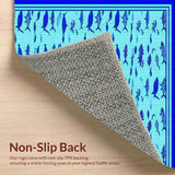 Carefree Underwater Scene Art(Blue)