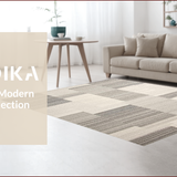 Ultra Soft Area Rug, Non Slip, Stain Resistant, Washable Area Rugs for Living Room, Bedroom, Neutral Toned Minimalist Textured Elegance(Gray)