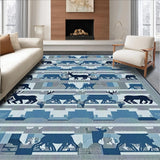 Elegant Nature Themed Textile(Blue)