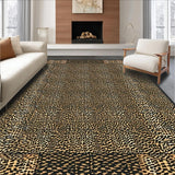 Ultra Soft Area Rug, Non Slip, Stain Resistant, Washable Area Rugs for Living Room, Bedroom, Trendy Modern Wild Aesthetic(Brown)