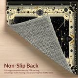 Contemporary Ethereal Patterned Runner(Black)