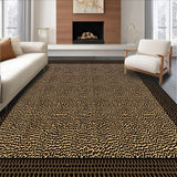 Ultra Soft Area Rug, Non Slip, Stain Resistant, Washable Area Rugs for Living Room, Bedroom, Artistic Earthy Toned Print(Brown)