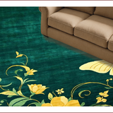 Vibrant Floral Whirlwind Aesthetic(Green)