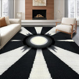 Bold Graphic Contrast in Neutral Tones(Black)