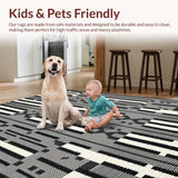 Stylish Textured Striped Design(Black)