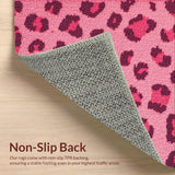 Ultra Soft Area Rug, Non Slip, Stain Resistant, Washable Area Rugs for Living Room, Bedroom, Cute Animal Print Living Room Carpet(Pink)