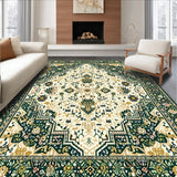Ultra Soft Area Rug, Non Slip, Stain Resistant, Washable Area Rugs for Living Room, Bedroom, Lightweight Boho Area(Green)