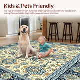 Beige Blue Laundry Room Area(Ivory)