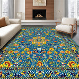 Eclectic Colorful Medallion Motif(Blue)