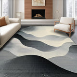 Elegant Gray Geometric Waves(Gray)