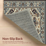 Ultra Soft Area Rug, Non Slip, Stain Resistant, Washable Area Rugs for Living Room, Bedroom, Geometric Boho Style Area for Entrance(Beige)