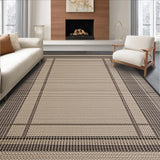 Ultra Soft Area Rug, Non Slip, Stain Resistant, Washable Area Rugs for Living Room, Bedroom, Textured Earthy Toned Elegance(Beige)