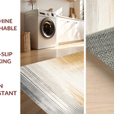 Ultra Soft Area Rug, Non Slip, Stain Resistant, Washable Area Rugs for Living Room, Bedroom, Elegant Gradient Ombre Aesthetic(Gold)